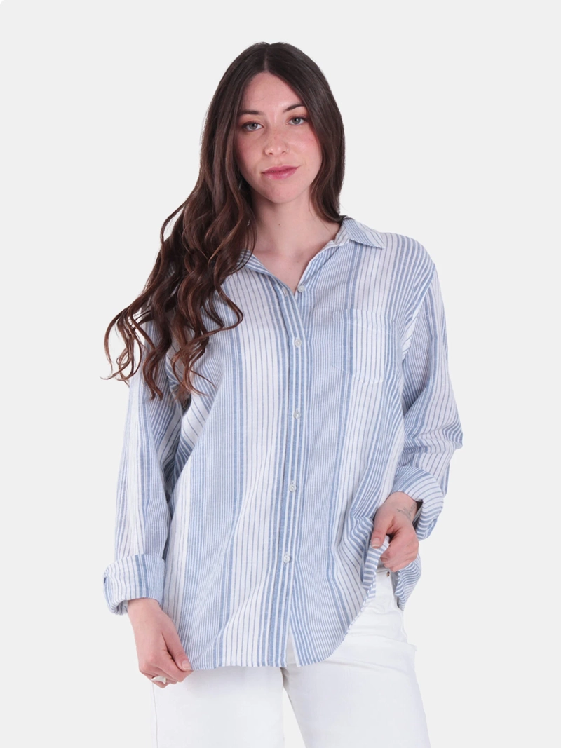 BLUSA MUJER WADO'S MANGA LARGA ABOTONADA REGULAR FIT