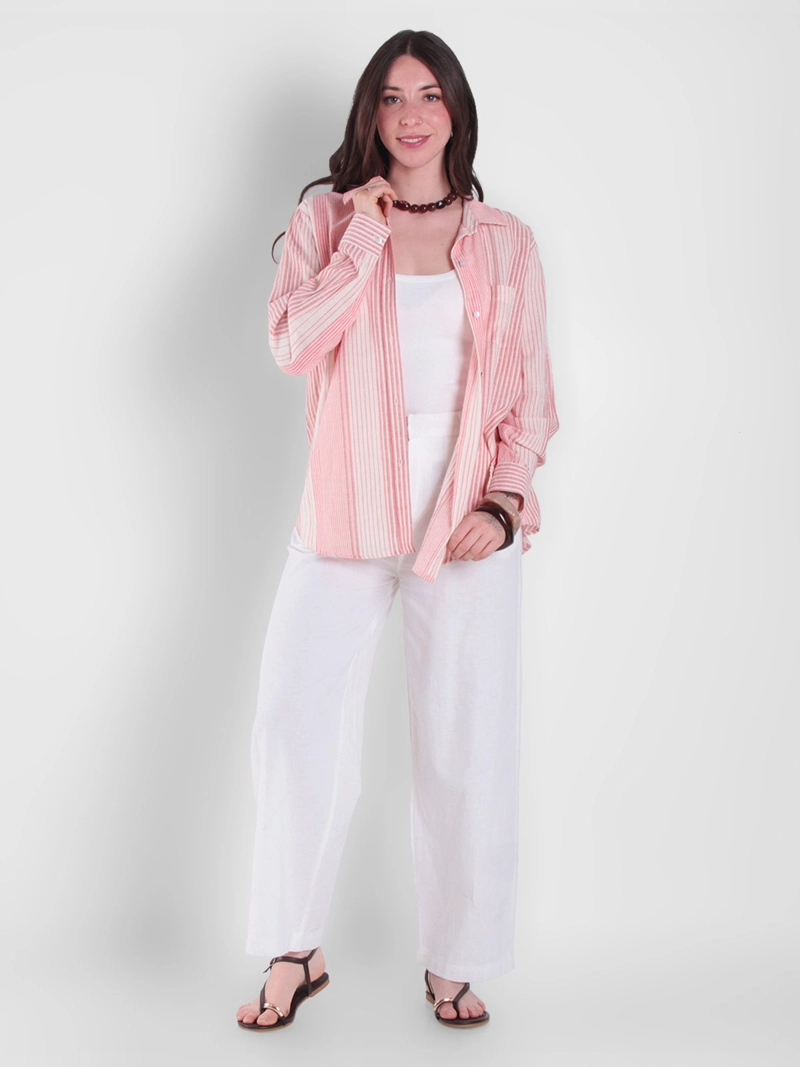 BLUSA MUJER WADO'S MANGA LARGA ABOTONADA REGULAR FIT - 6
