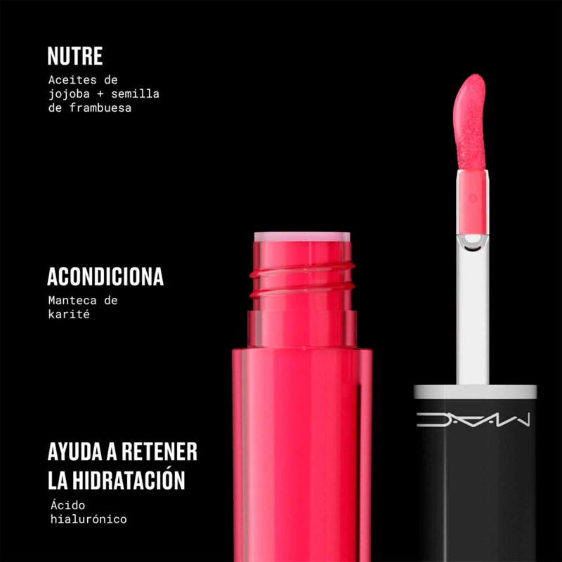 TINTA DE LABIOS MAC LUSTREGLASS STAINGLASS POSH PIT 3ML - 7