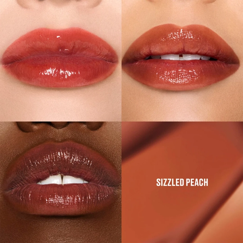 TINTA DE LABIOS MAC LUSTREGLASS STAINGLASS SIZZLED PEACH 3ML - 3