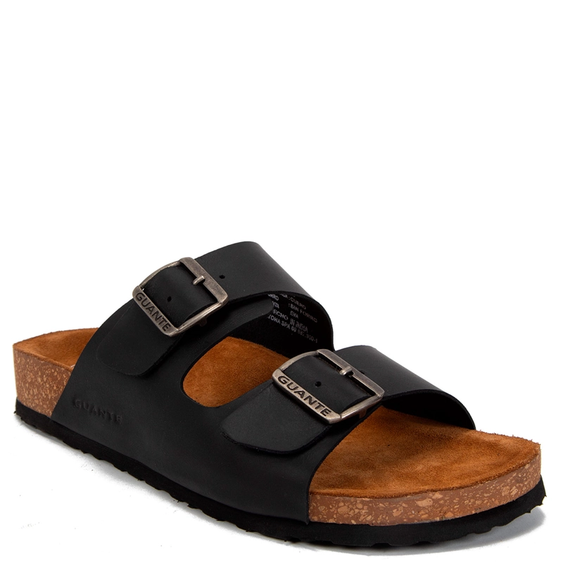 SANDALIAS HOMBRE GUANTE NEGRO CRETA CUERO - 3