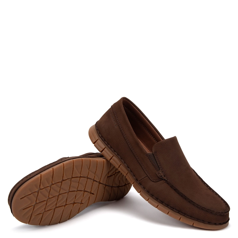 MOCASINES HOMBRE GUANTE CAFÉ SEASIDE CUERO - 4