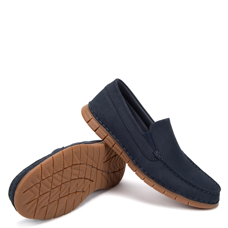 MOCASINES HOMBRE GUANTE AZUL MARINO SEASIDE CUERO - 4