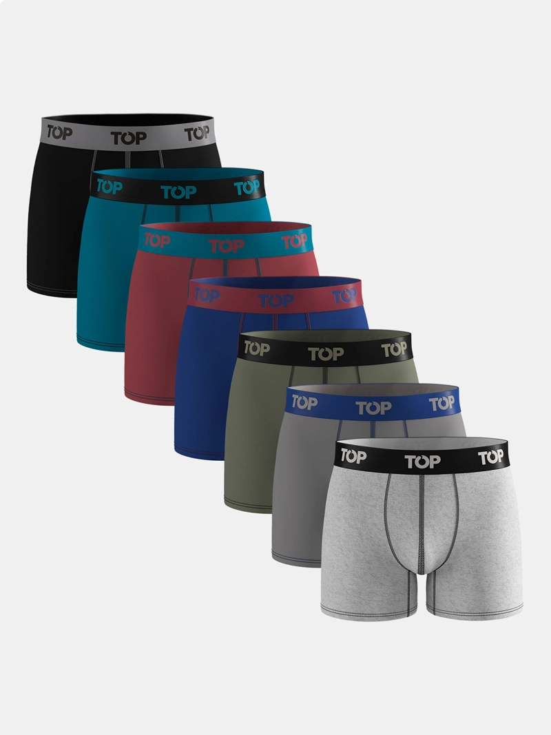 PACK BÓXER HOMBRE TOP MEDIO ALGODÓN