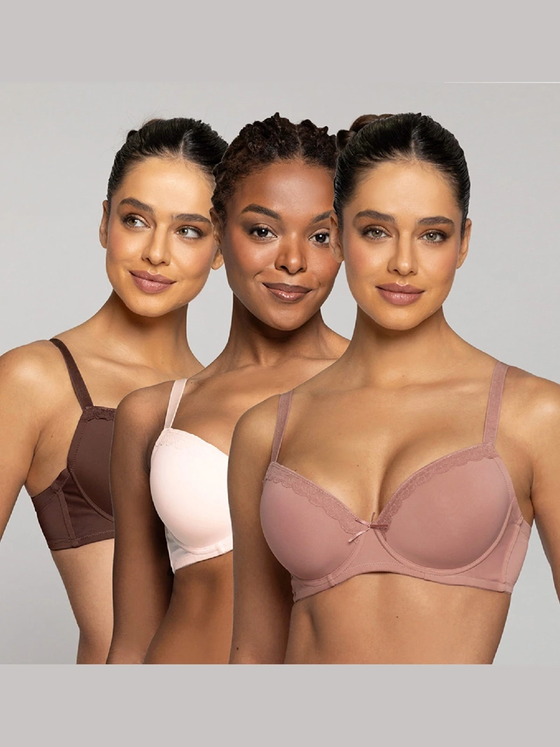 SOSTÉN INTIME PACK X3 ENCAJE CON COPA - 1