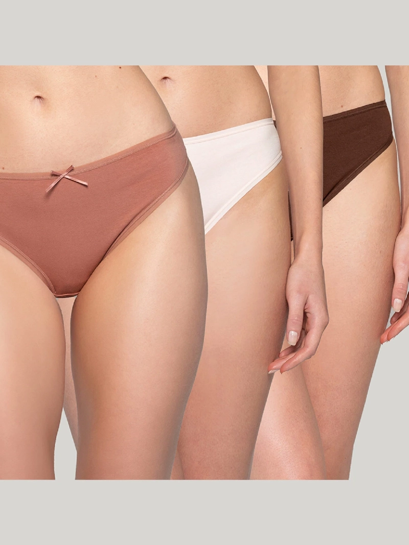 CALZÓN INTIME PACK X3 ALGODÓN BIKINI - 1