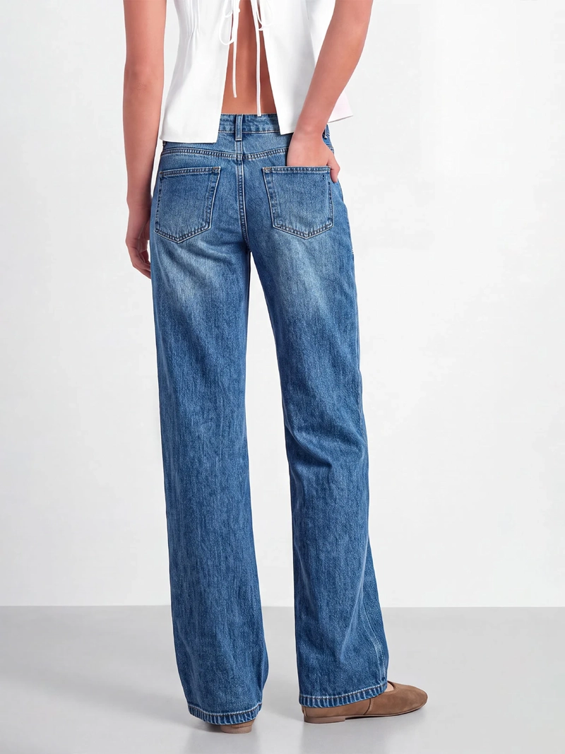 JEANS MUJER RAINDOOR ALGODÓN FLORES TACHAS - 5