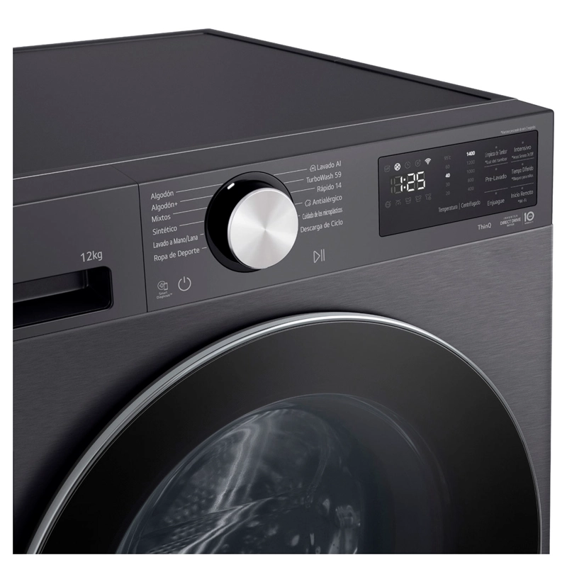LAVADORA CARGA FRONTAL LG WM12MBVX5S6 12KG GRAFITO - 4