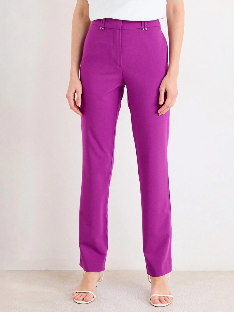 PANTALÓN MUJER ASH RECTO PRETINA ANCHA - 2