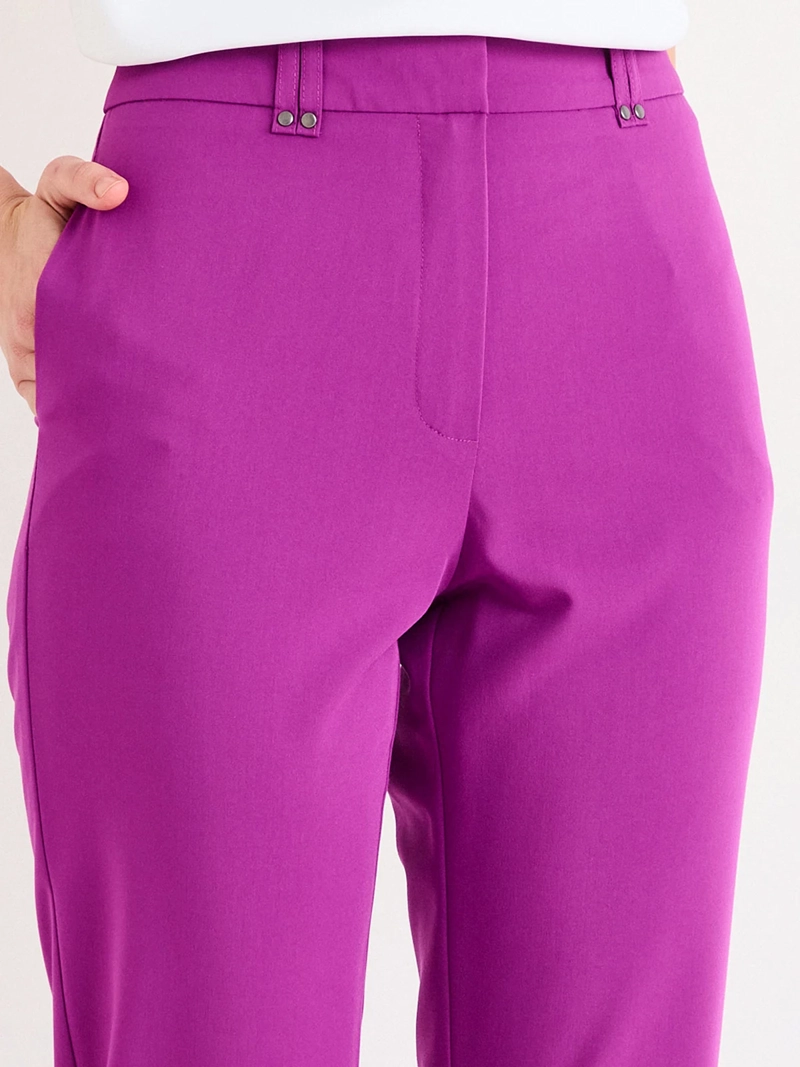 PANTALÓN MUJER ASH RECTO PRETINA ANCHA - 4