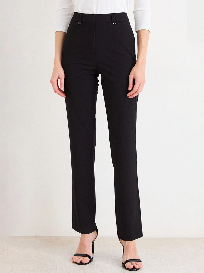 PANTALÓN MUJER ASH RECTO PRETINA ANCHA - 2