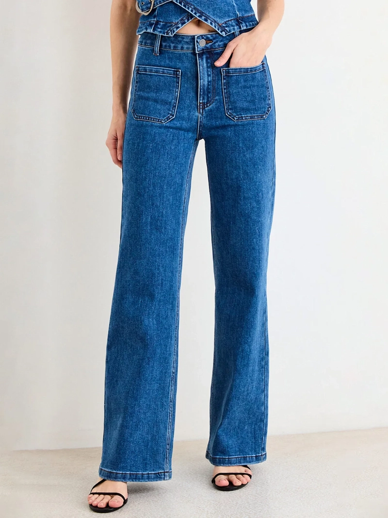 JEANS MUJER ASH ALGODÓN FLARE - 2