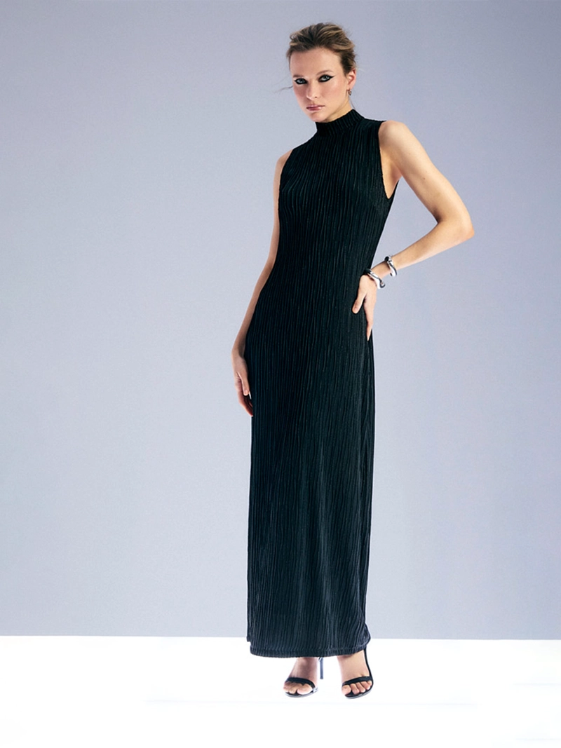 VESTIDO MUJER ASH LARGO CUELLO ALTO - 1