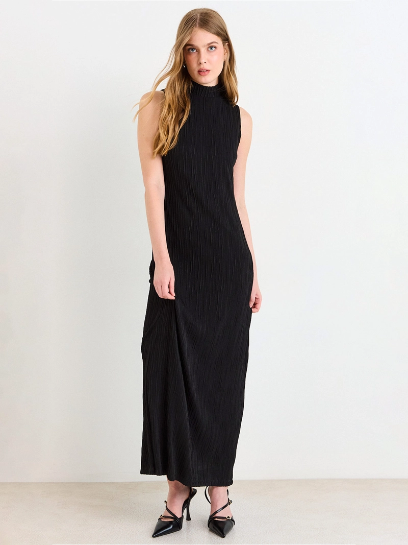 VESTIDO MUJER ASH LARGO CUELLO ALTO - 2