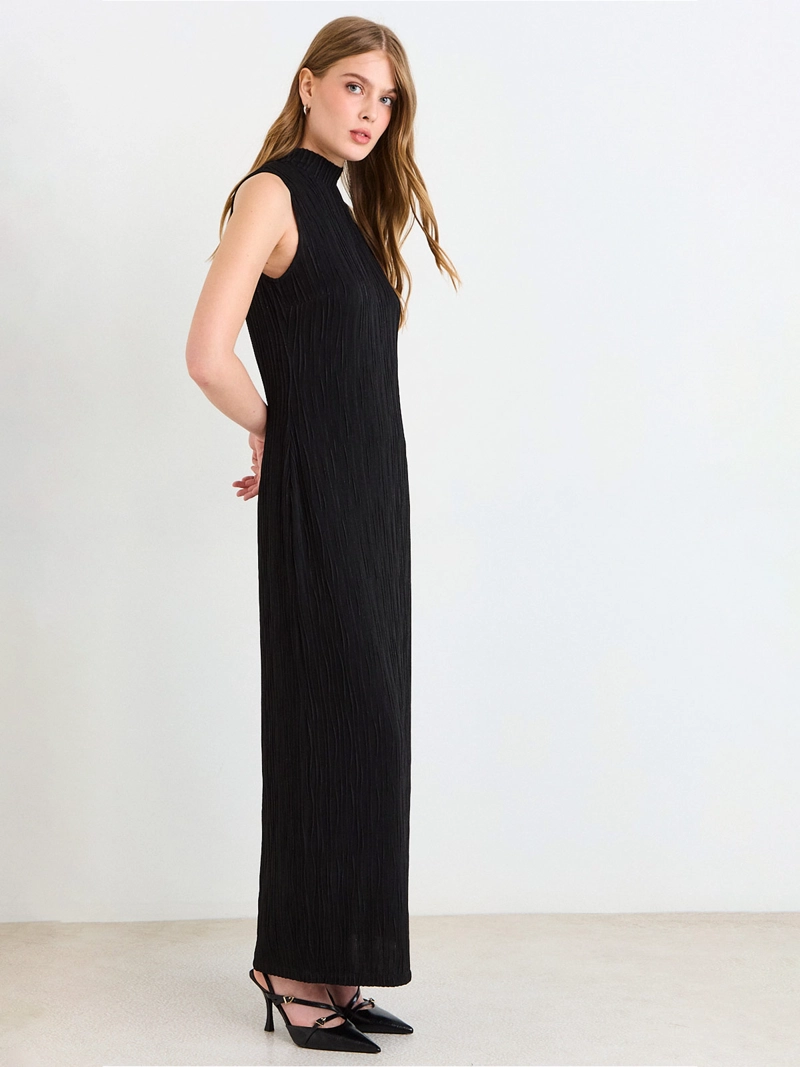 VESTIDO MUJER ASH LARGO CUELLO ALTO - 3