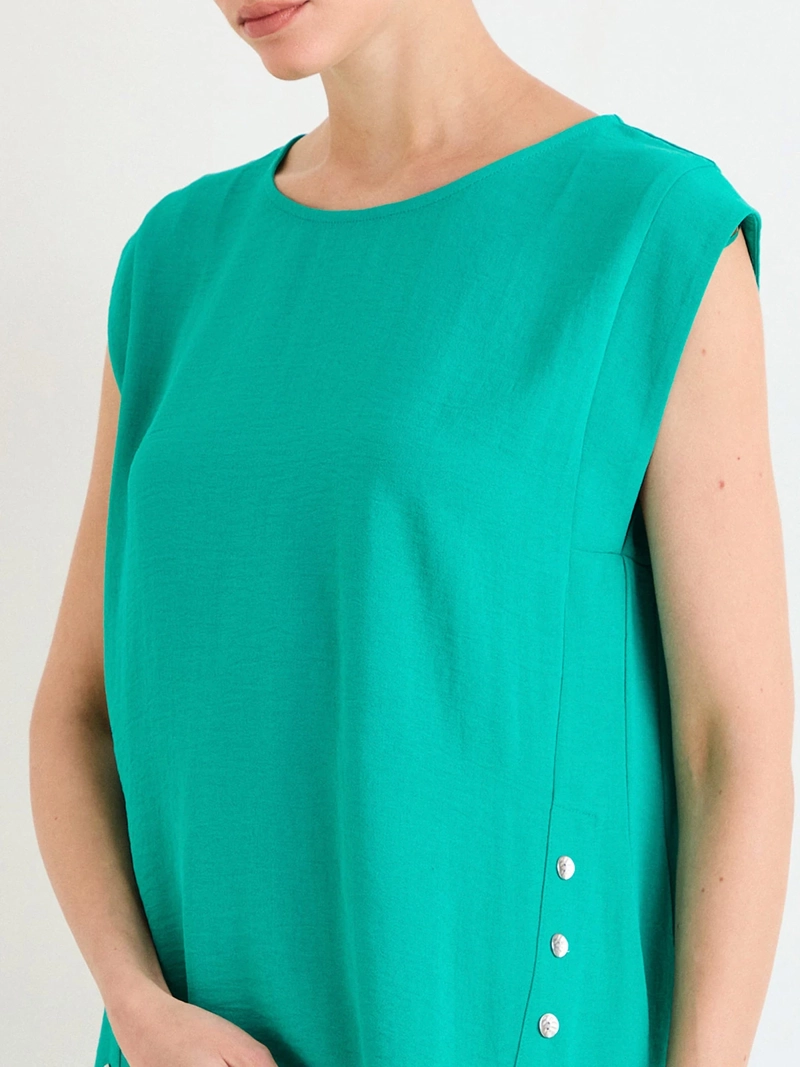 BLUSA MUJER ASH ESCOTE REDONDO MANGA CAÍDA - 3