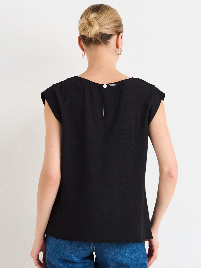 BLUSA MUJER ASH ESCOTE REDONDO MANGA CAÍDA - 2