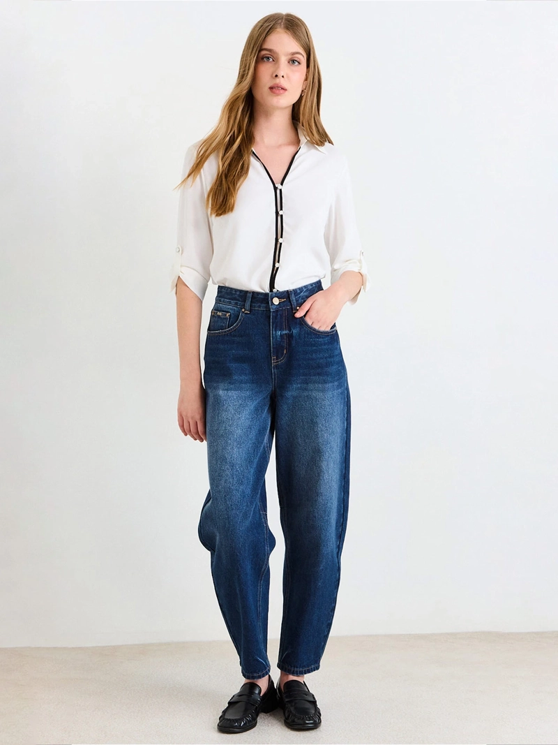 BLUSA MUJER ASH ESCOTE EN V MANGA 3/4 - 4