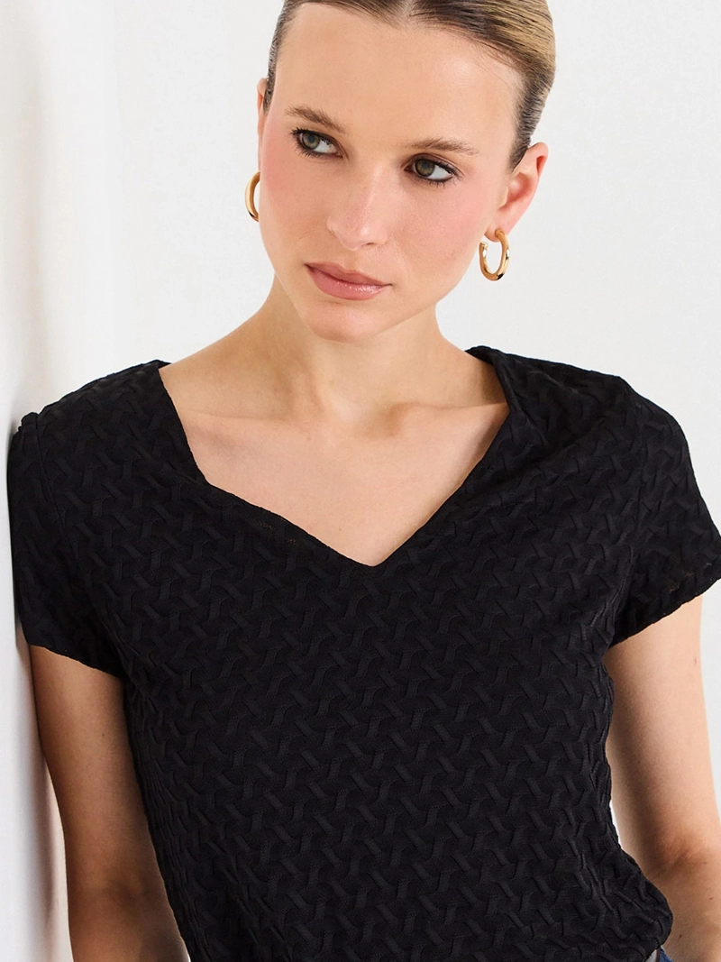 POLERA MUJER ASH MANGA CORTA - 3
