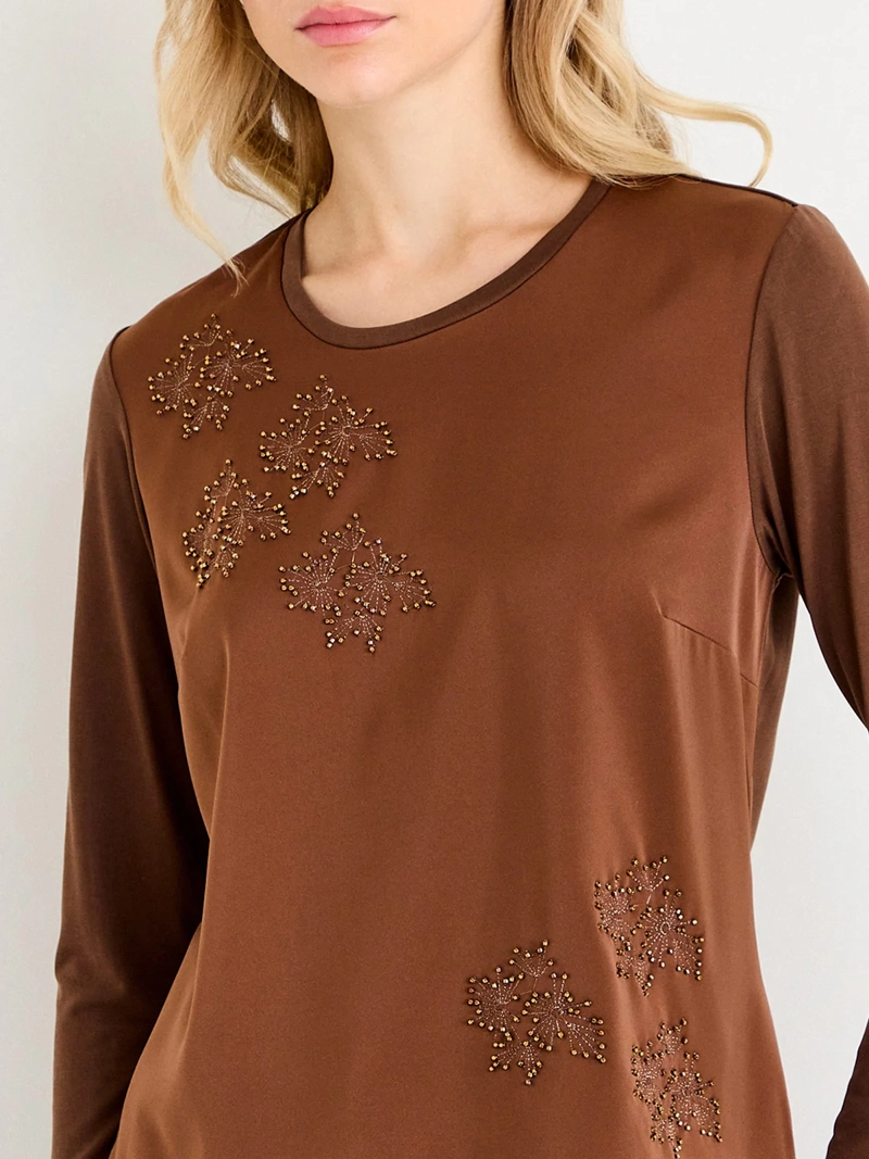 POLERA MUJER ASH ESCOTE REDONDO MANGA LARGA - 3