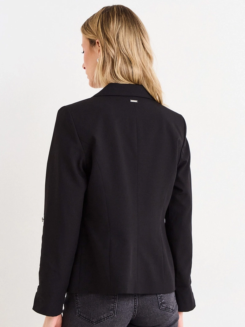 BLAZER MUJER ASH CUELLO Y SOLAPA CLÁSICA BOLSILLO CON TAPA - 2