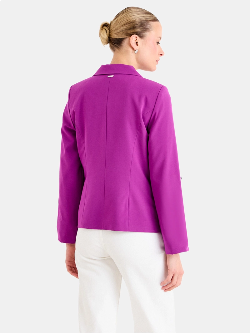 BLAZER MUJER ASH CUELLO Y SOLAPA CLÁSICA BOLSILLO CON TAPA - 2