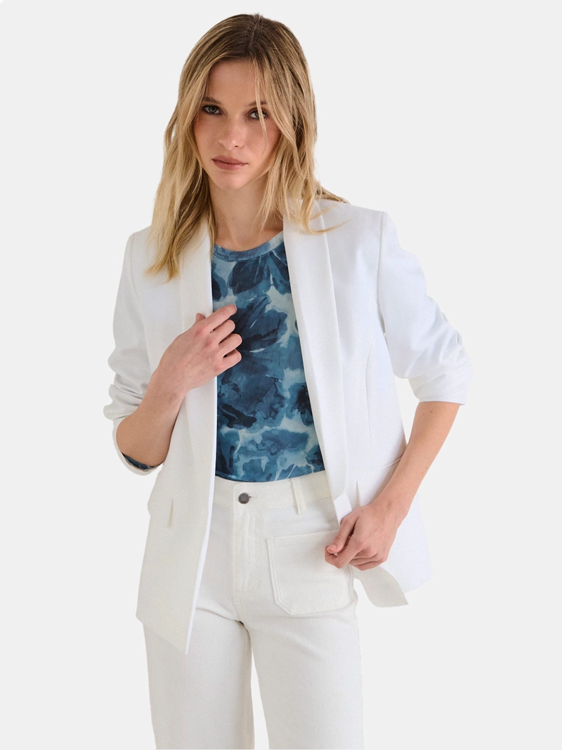 BLAZER MUJER ASH SOLAPA ALARGADA MANGA LARGA  - 1