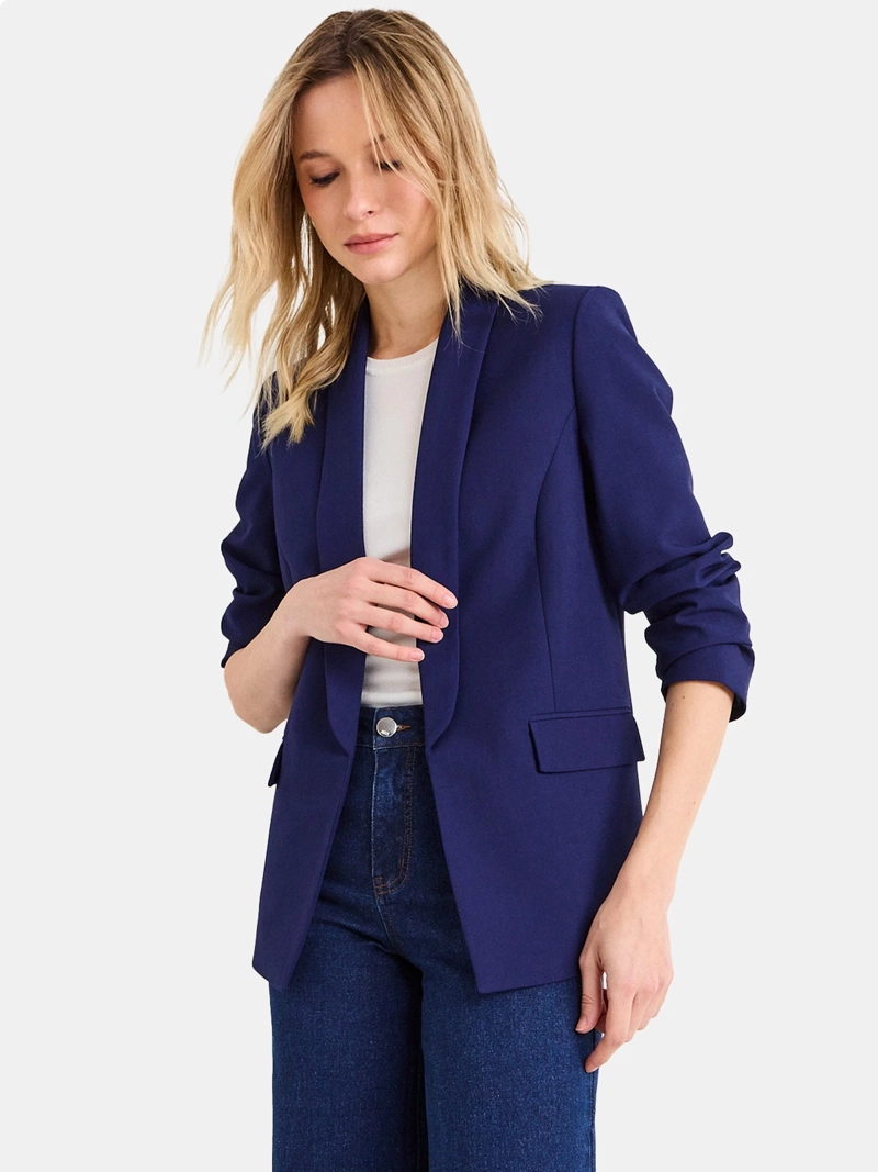 BLAZER MUJER ASH SOLAPA ALARGADA MANGA LARGA  - 2