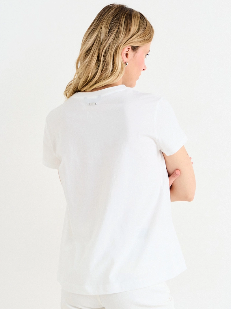 POLERA MUJER ASH ALGODÓN MANGA CORTA - 2