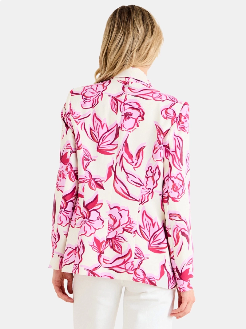 BLAZER MUJER ASH SOLAPA ALARGADA FORRADO BOTÓN METÁLICO - 2