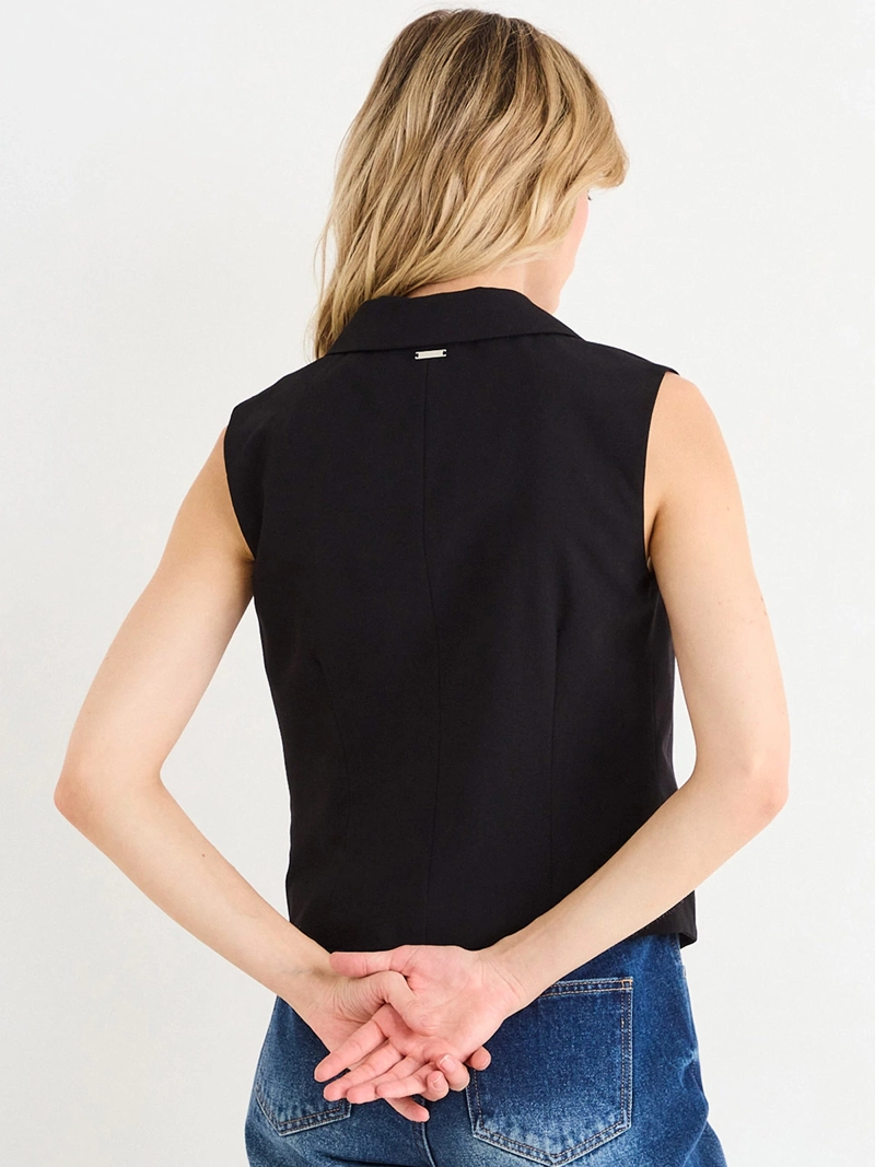 VEST MUJER ASH SOLAPA CLÁSICA BOLSILLOS - 2