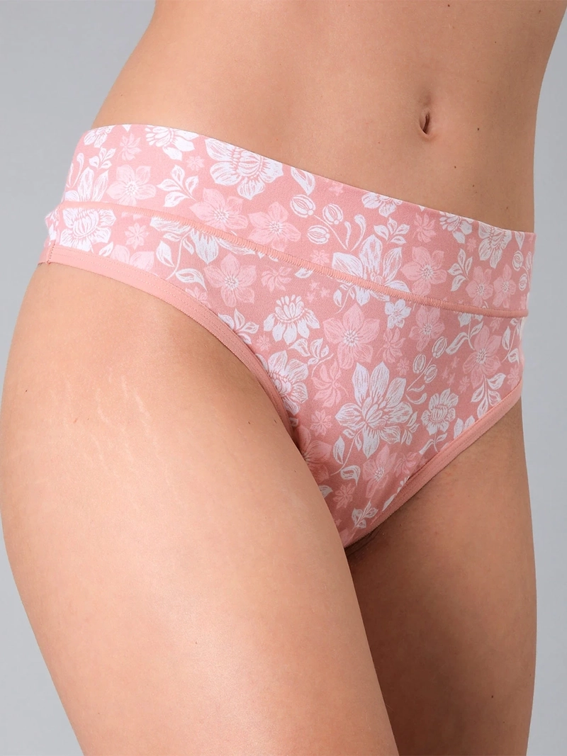 PACK X6 CALZÓN MUJER FLORES ALGODÓN CULOTTE PRINT - 5