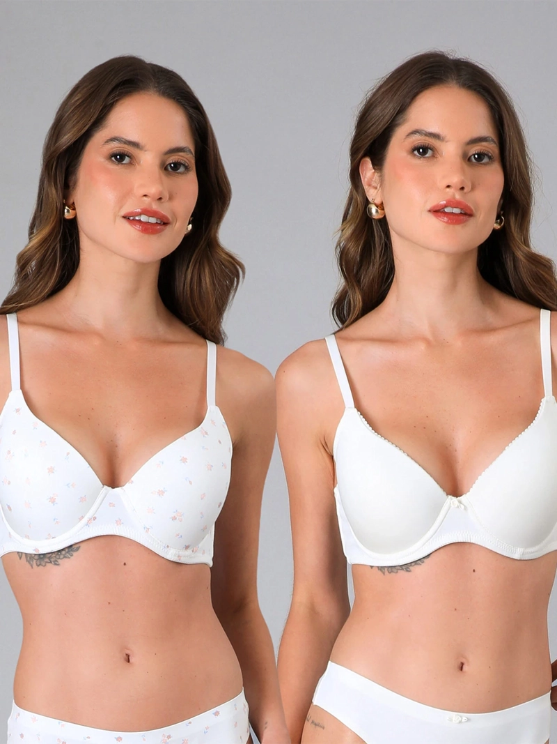 PACK X2 SOSTÉN MUJER FLORES PERFECT COVER