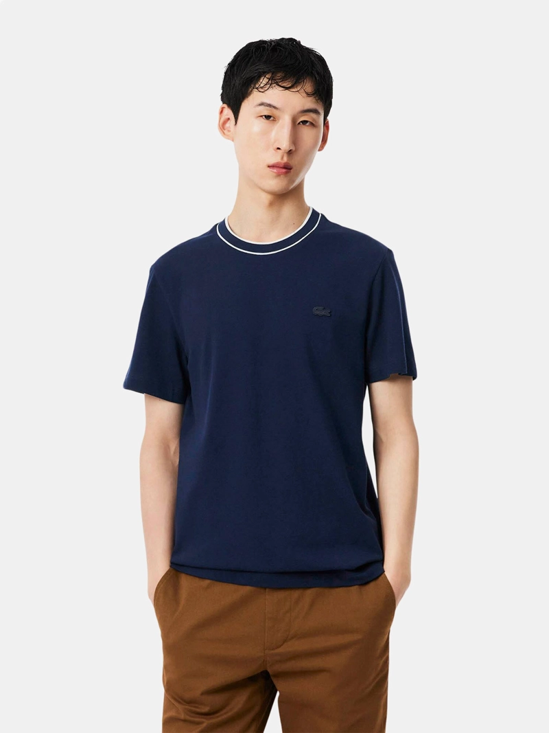 POLERA HOMBRE LACOSTE ALGODÓN MANGA CORTA