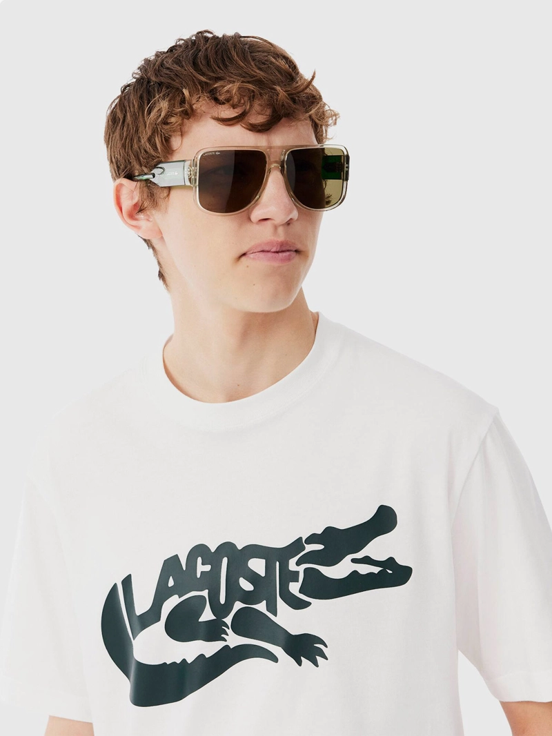 POLERA HOMBRE LACOSTE ALGODÓN MANGA CORTA - 3