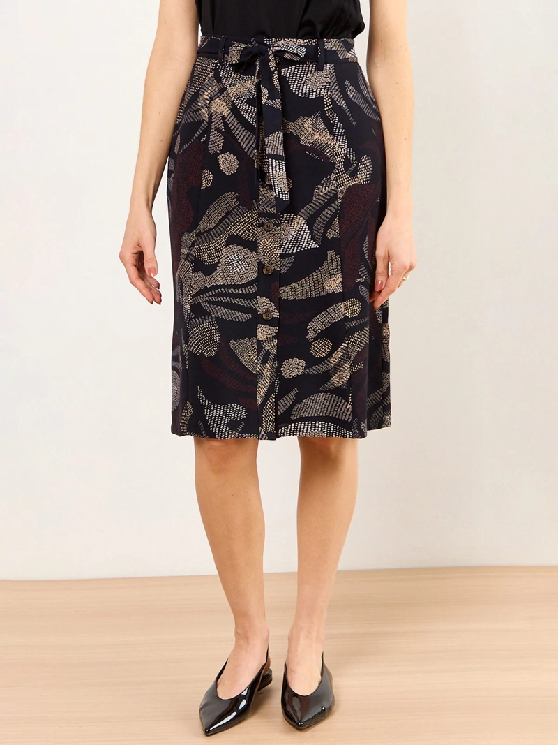 FALDA MUJER MA GRIFFE ESTAMPADA LAZO - 2
