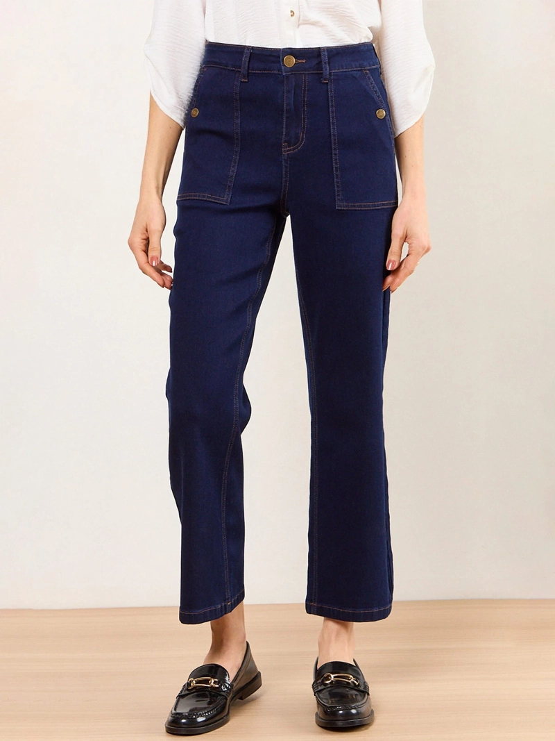 JEANS MUJER MA GRIFFE ALGODÓN RECTO CARPINTERO - 2