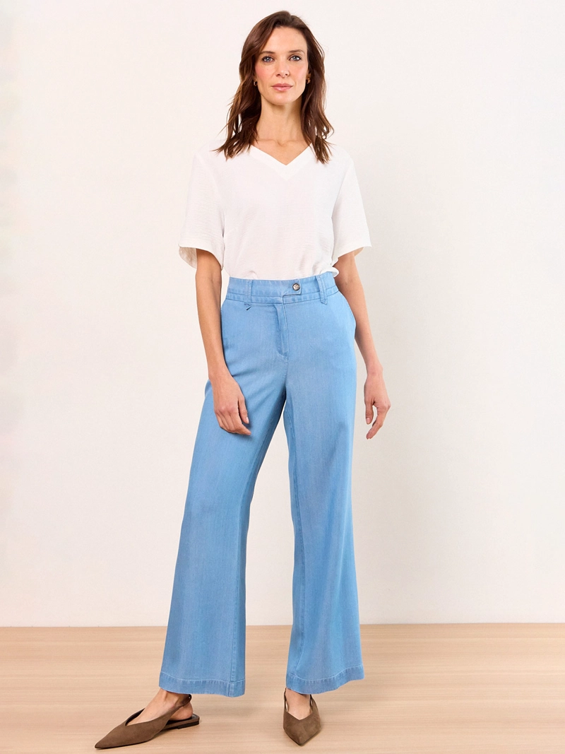 BLUSA MUJER MA GRIFFE ESCOTE EN V MANGA CORTA - 4