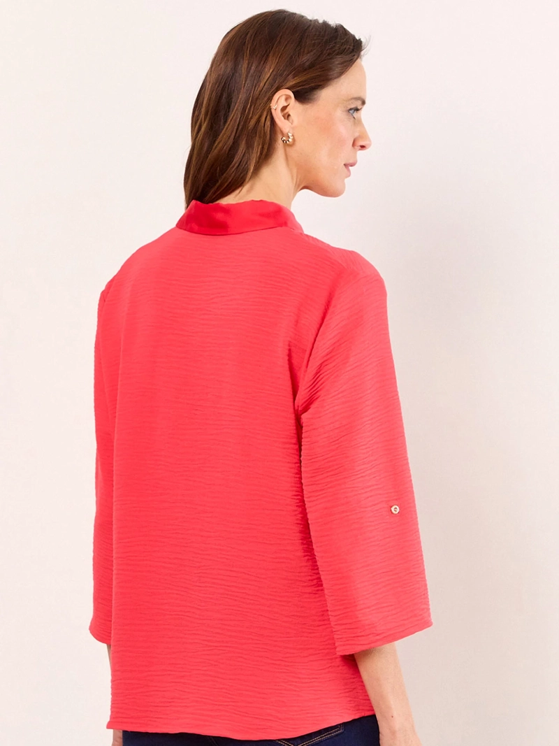 BLUSA MUJER MA GRIFFE CAMISERA SATÍN ABOTONADA - 3