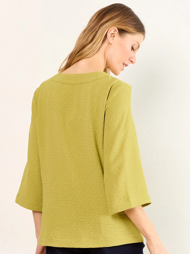 BLUSA MUJER MA GRIFFE CUELLO EN V MANGA TIPO KIMONO - 2