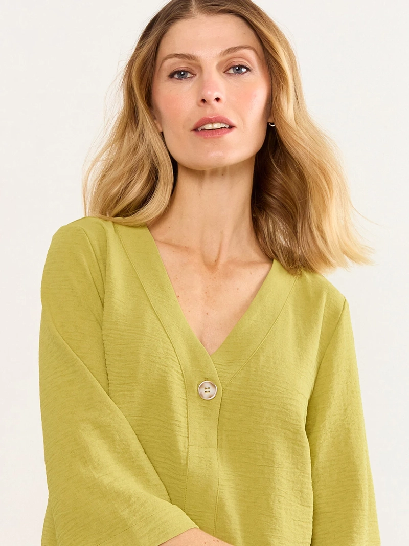 BLUSA MUJER MA GRIFFE CUELLO EN V MANGA TIPO KIMONO - 3