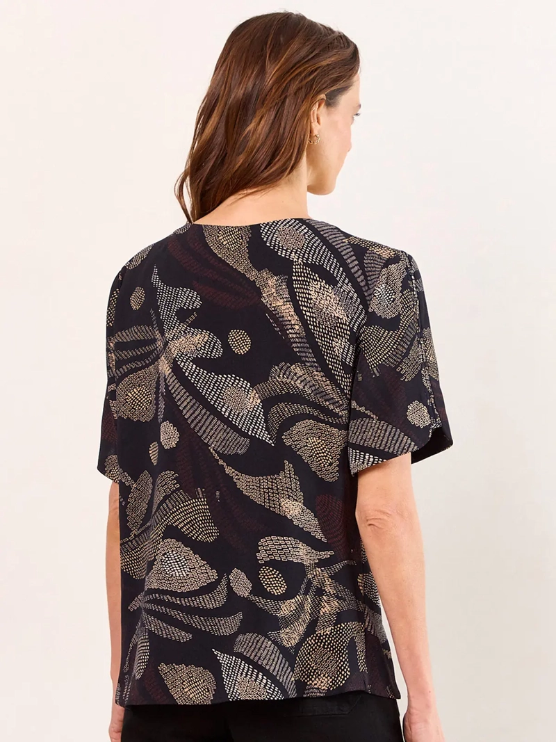 BLUSA MUJER MA GRIFFE ESCOTE EN V MANGA CORTA - 2