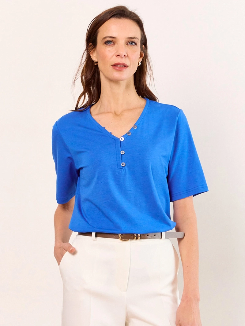 POLERA MUJER MA GRIFFE MANGA CORTA - 1