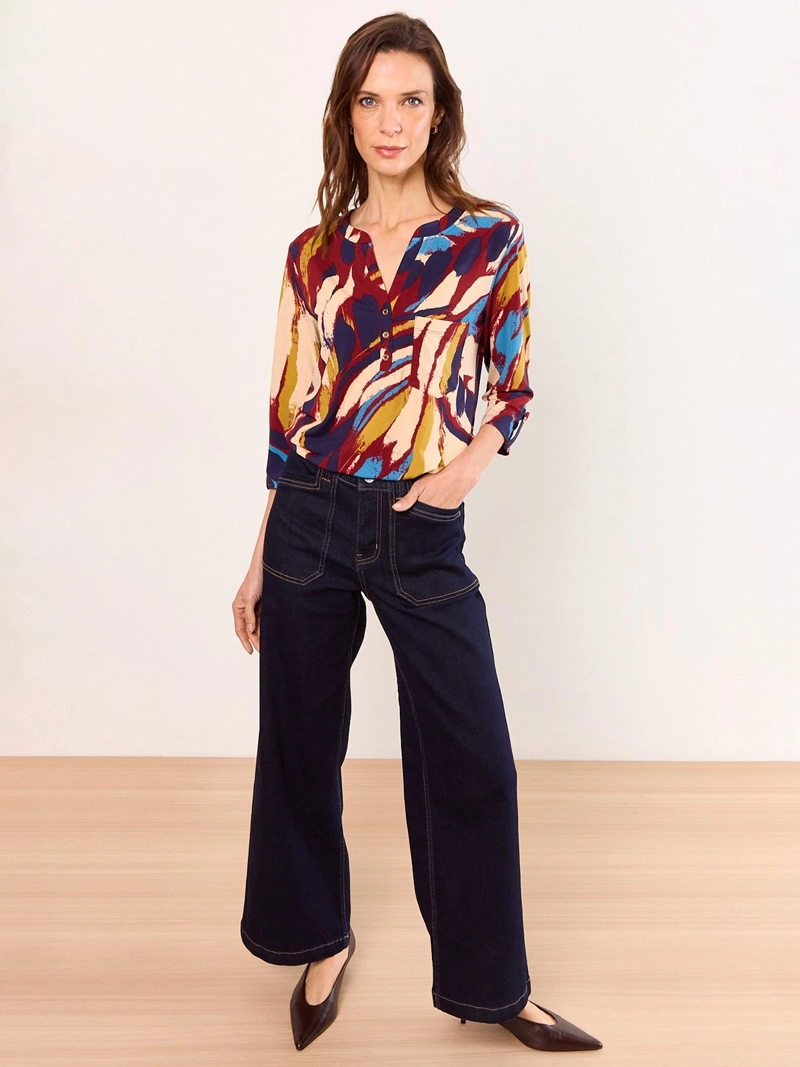 POLERA MUJER MA GRIFFE CUELLO MAO ESTAMPADO BOLSILLO - 4