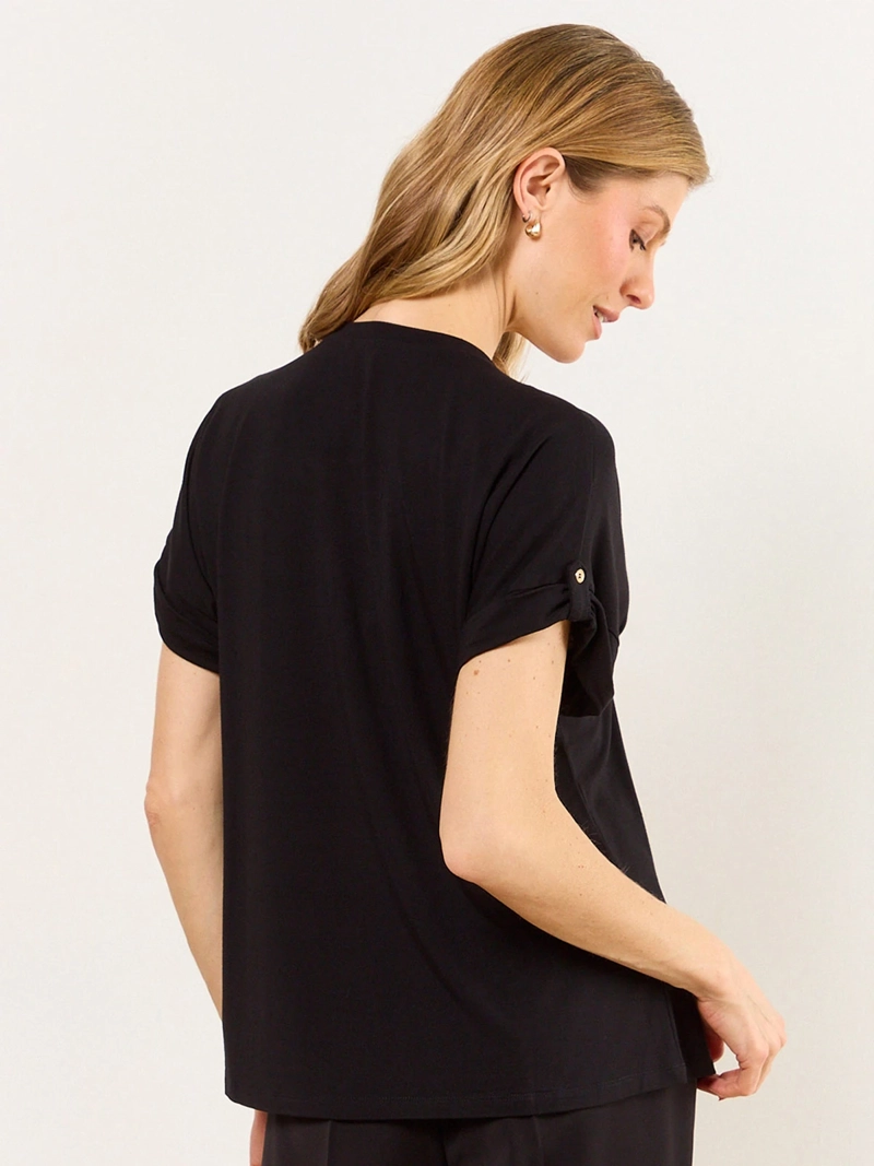 POLERA MUJER MA GRIFFE MANGA CORTA CAÍDA ESTAMPADO - 2
