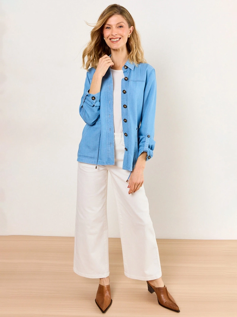 CHAQUETA MUJER MA GRIFFE LAZO AJUSTABLE - 5
