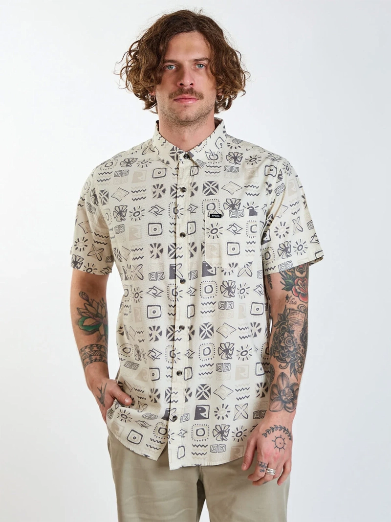 CAMISA HOMBRE RIP CURL MANGA CORTA - 1