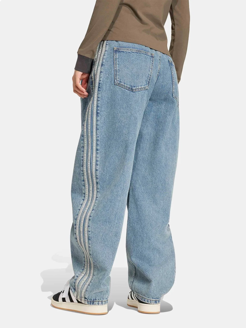 PANTALÓN MUJER ADIDAS TIRO ALTO PIERNA TIPO BARRIL DENIM - 3