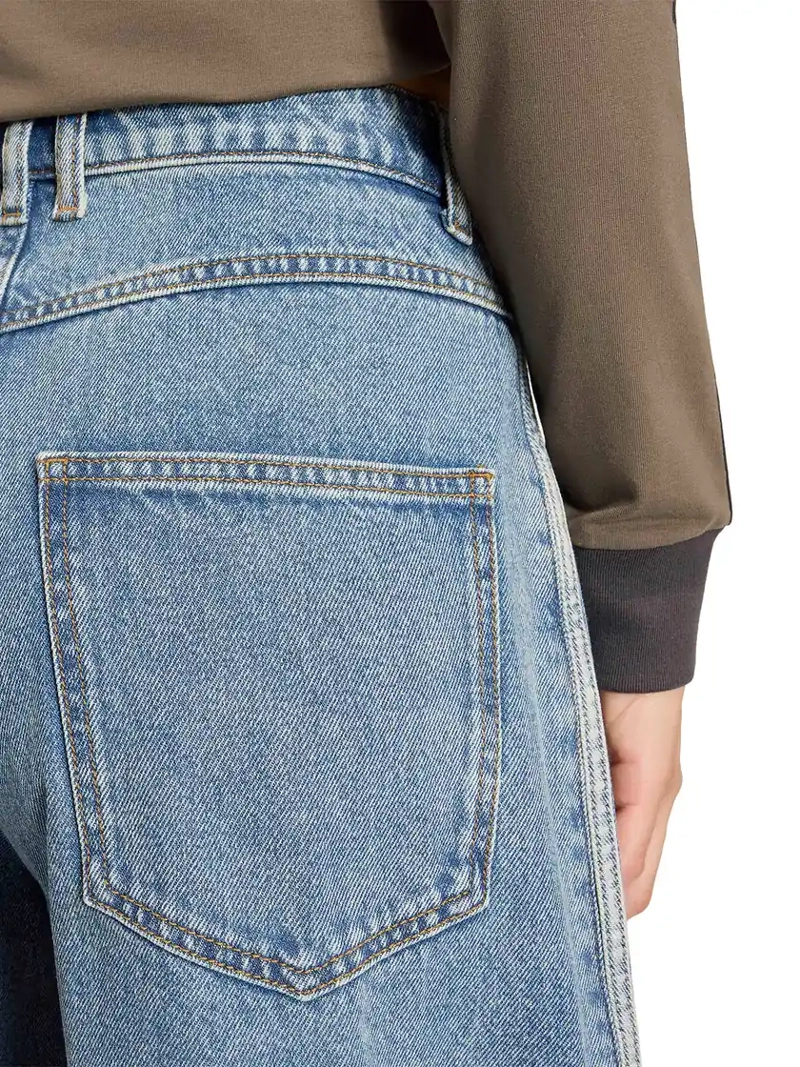 PANTALÓN MUJER ADIDAS TIRO ALTO PIERNA TIPO BARRIL DENIM - 4