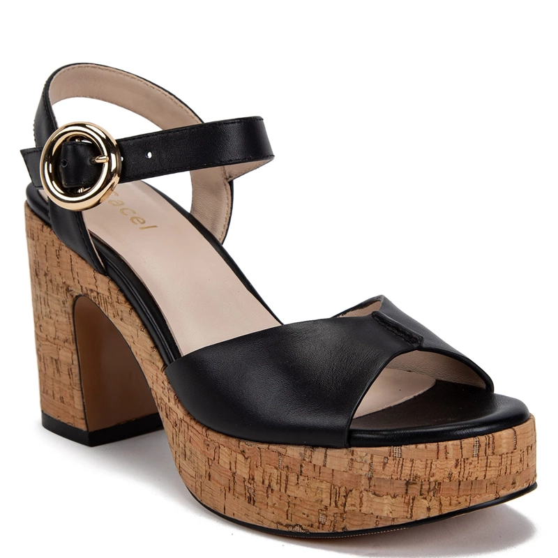 SANDALIAS MUJER GACEL NEGRO ALINA CUERO - 2